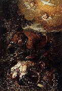 Tancred Baptizing Clorinda Domenico Tintoretto